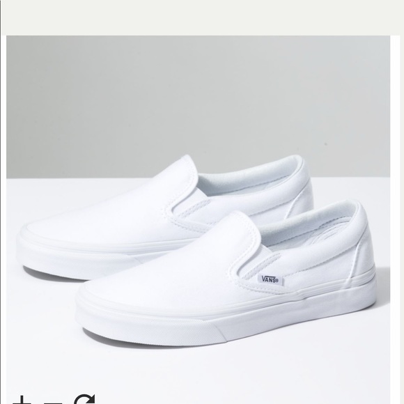 Vans Shoes - White Slip On Vans Vans Shoes - White Slip On Vans